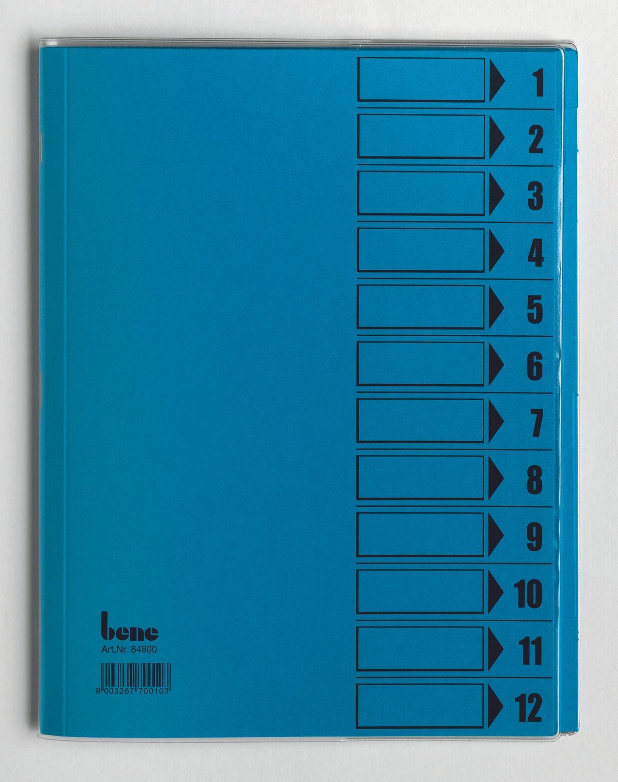 bene Ordnungsmappe DIN A4 12-Fach blau