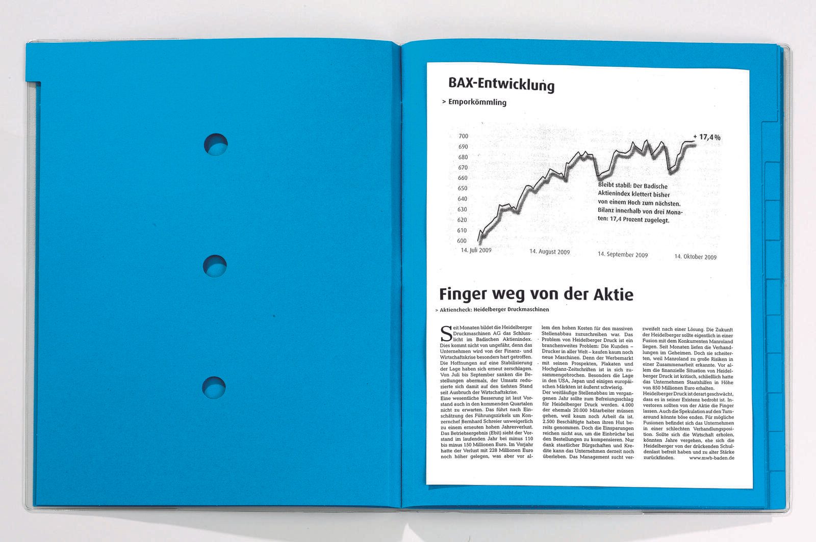 bene Ordnungsmappe DIN A4 12-Fach blau