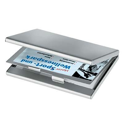 SIGEL Visitenkartenetui 92 x 10 x 63 mm silber