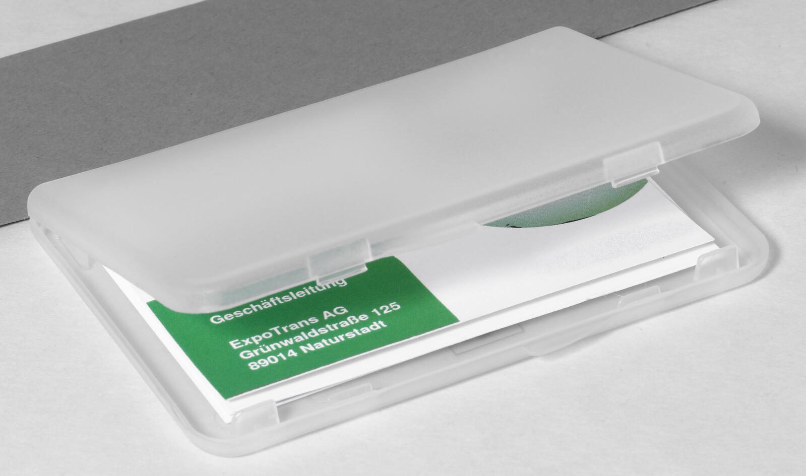 SIGEL Visitenkartenetui 100 x 10 x 70 mm transparent