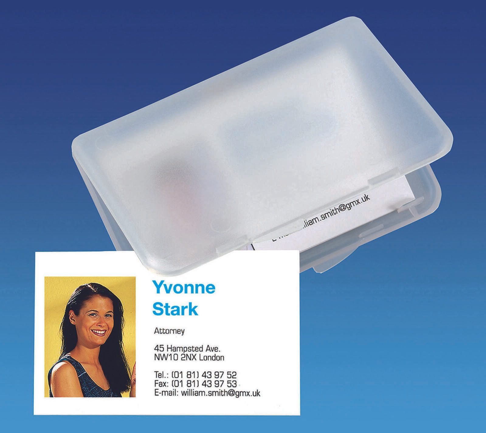 SIGEL Visitenkartenetui 100 x 10 x 70 mm transparent