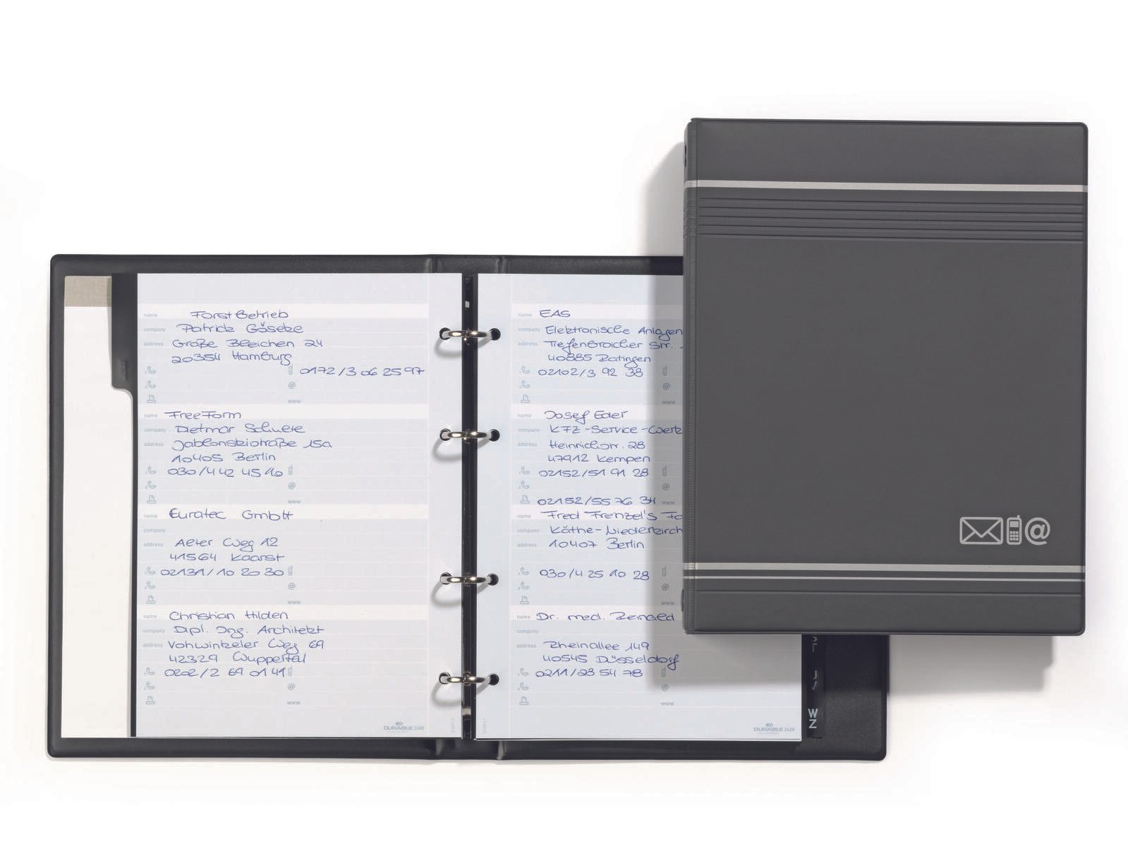 DURABLE Adress-Ringbuch anthrazit