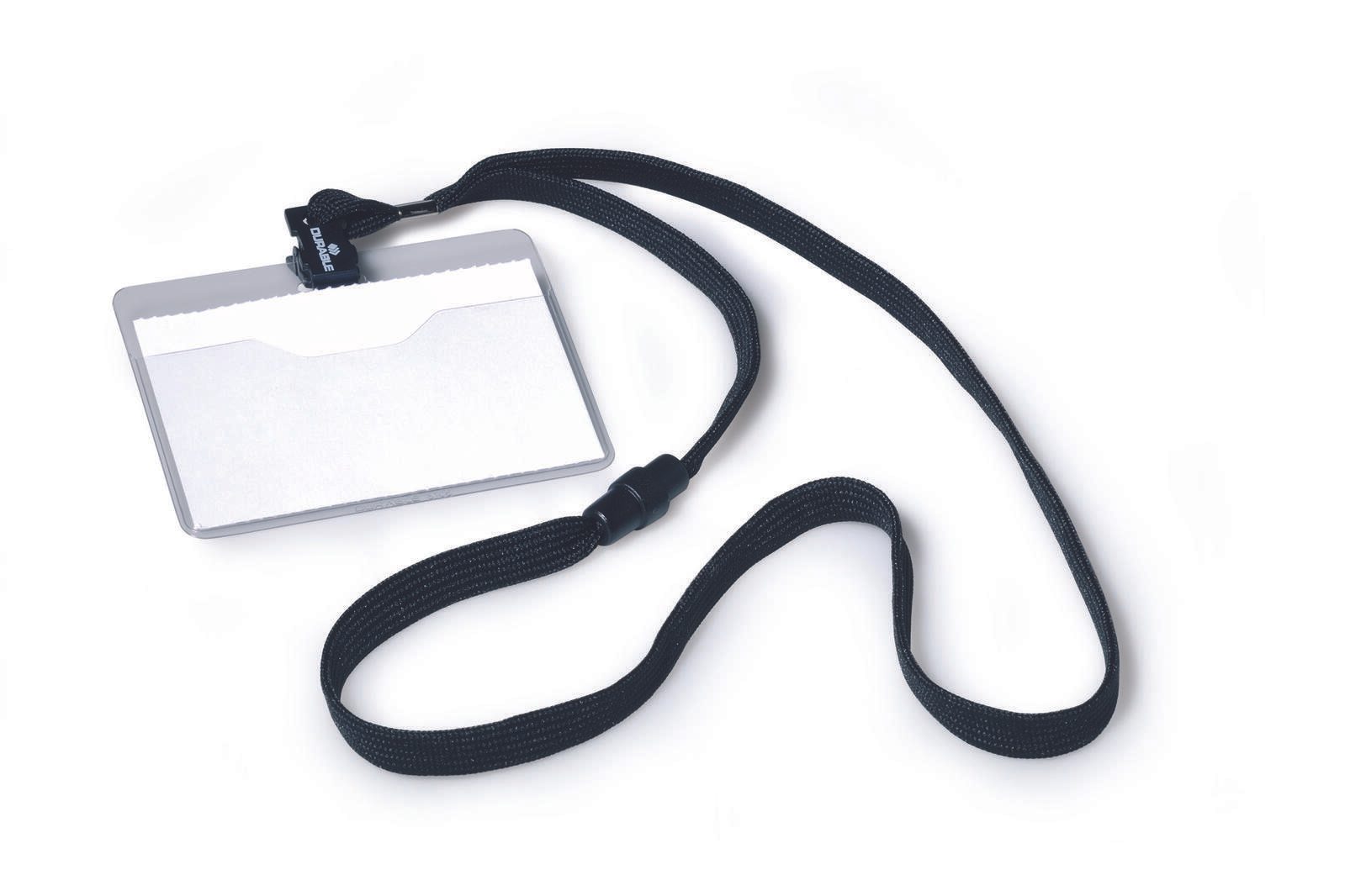 DURABLE Namensschilder schwarz 9 cm x 6 cm