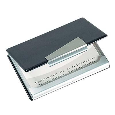 SIGEL Visitenkartenetui 95 x 12 x 65 mm schwarz