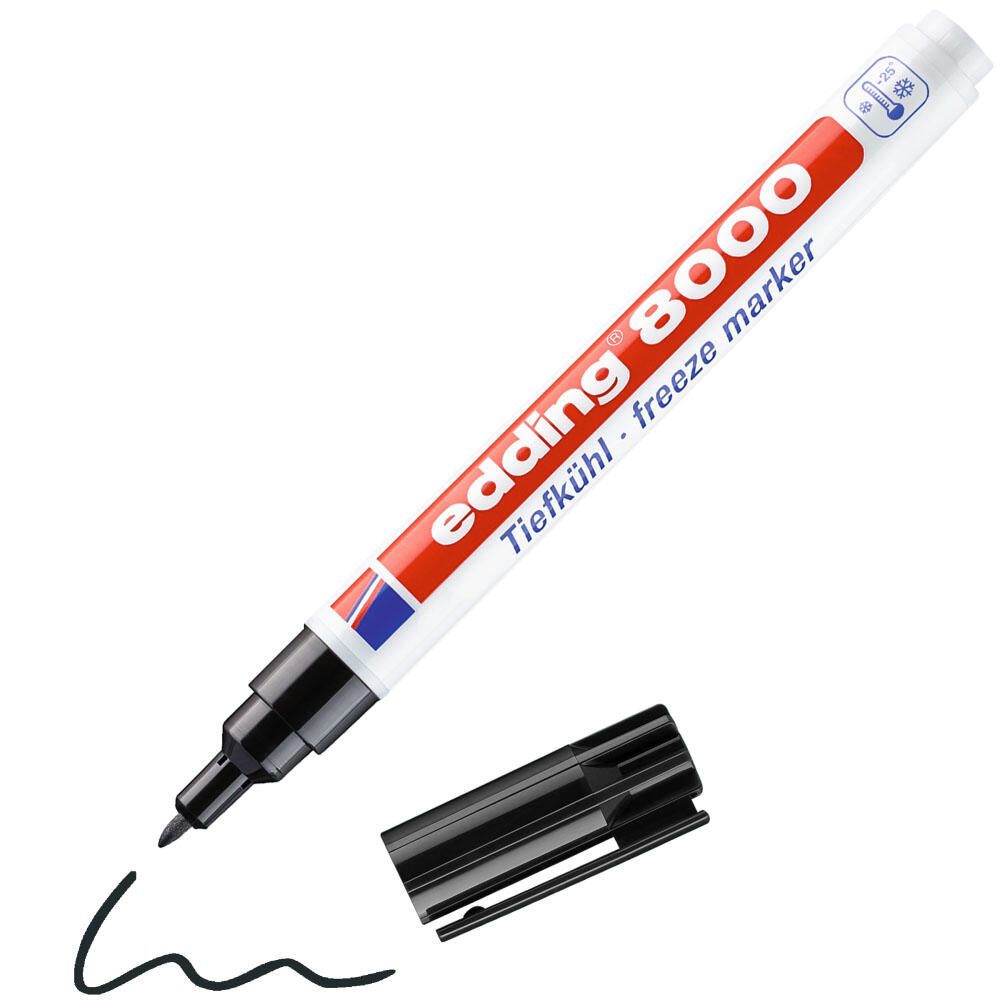 edding Tiefkühlmarker 1.0 mm Schwarz