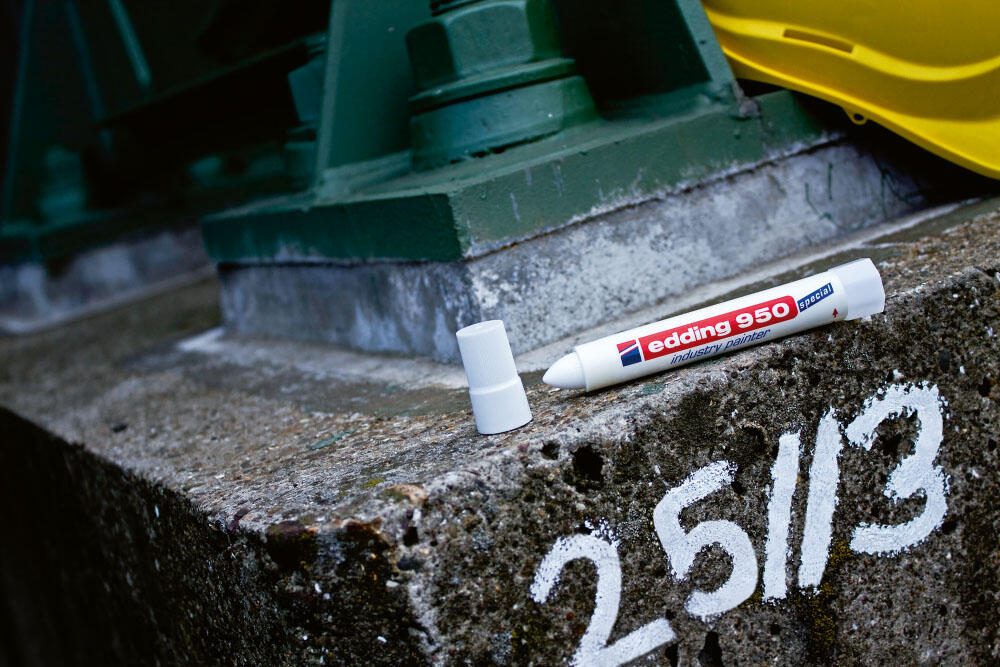 edding Industriemarker 10.0 mm Weiß