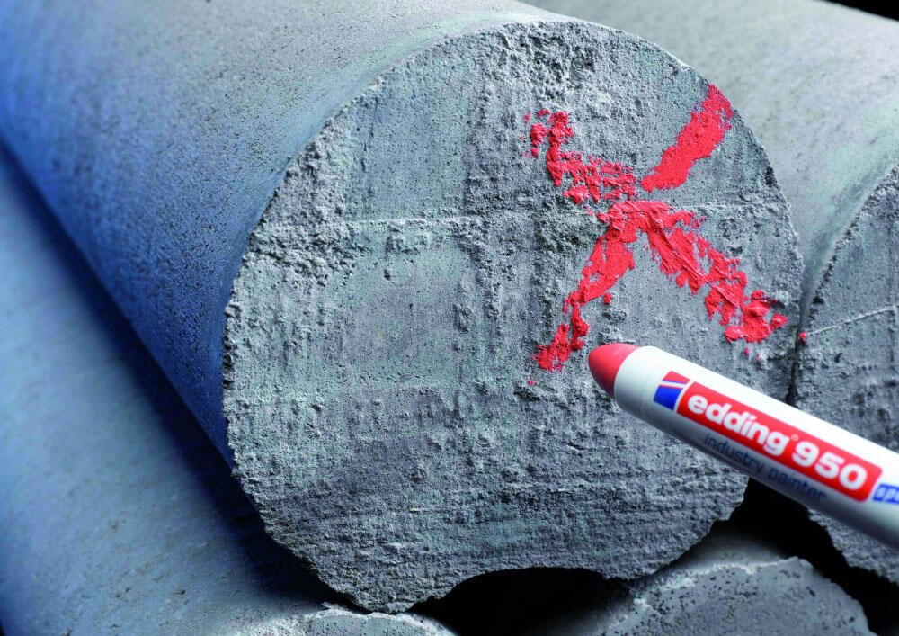 edding Industriemarker 10.0 mm Rot