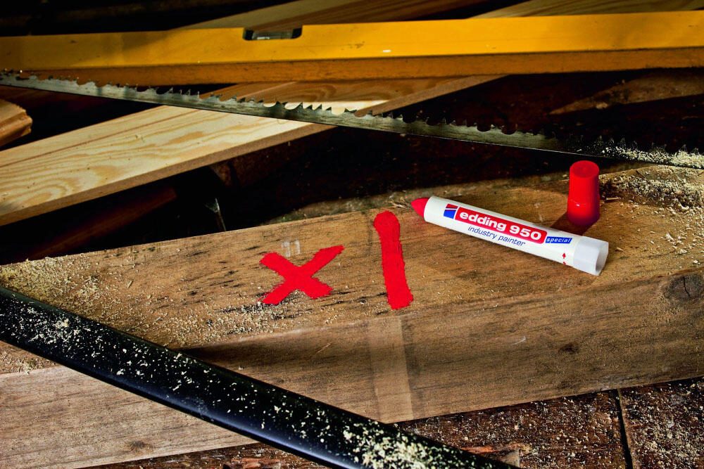 edding Industriemarker 10.0 mm Rot