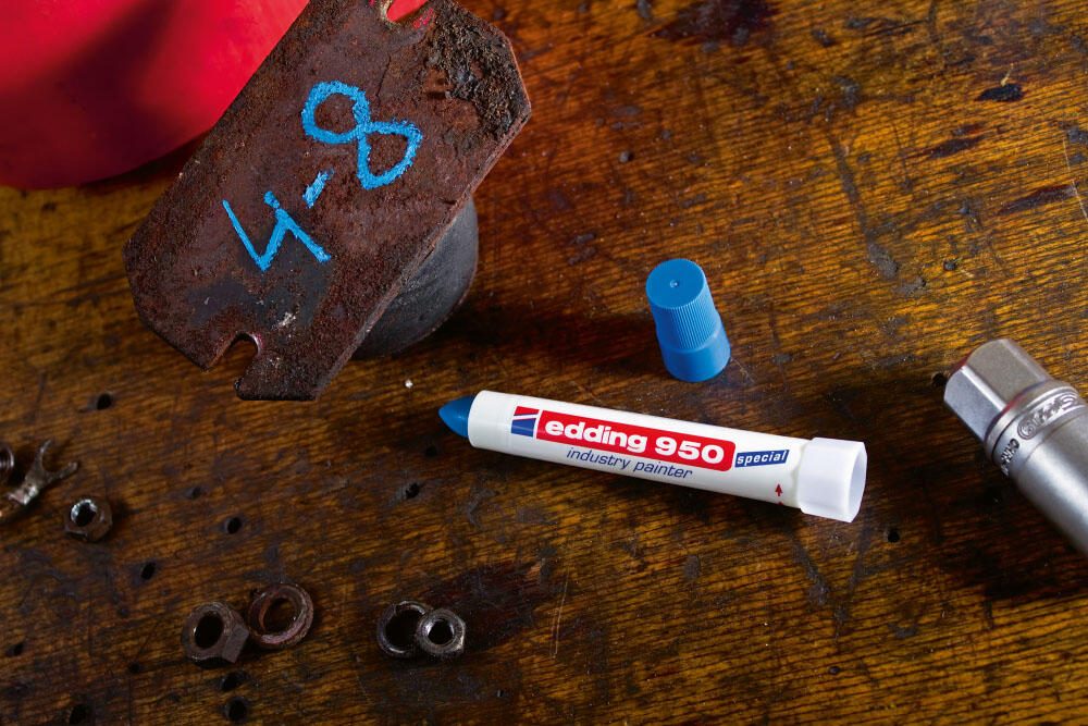 edding Industriemarker 10.0 mm Blau