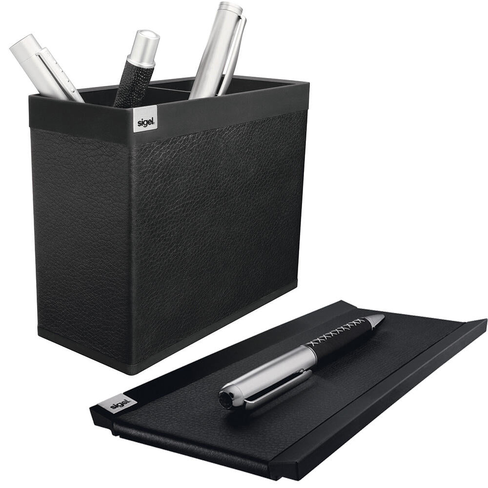 SIGEL Stiftablage 20,0 x 10,0 x 1,0 cm saphirschwarz
