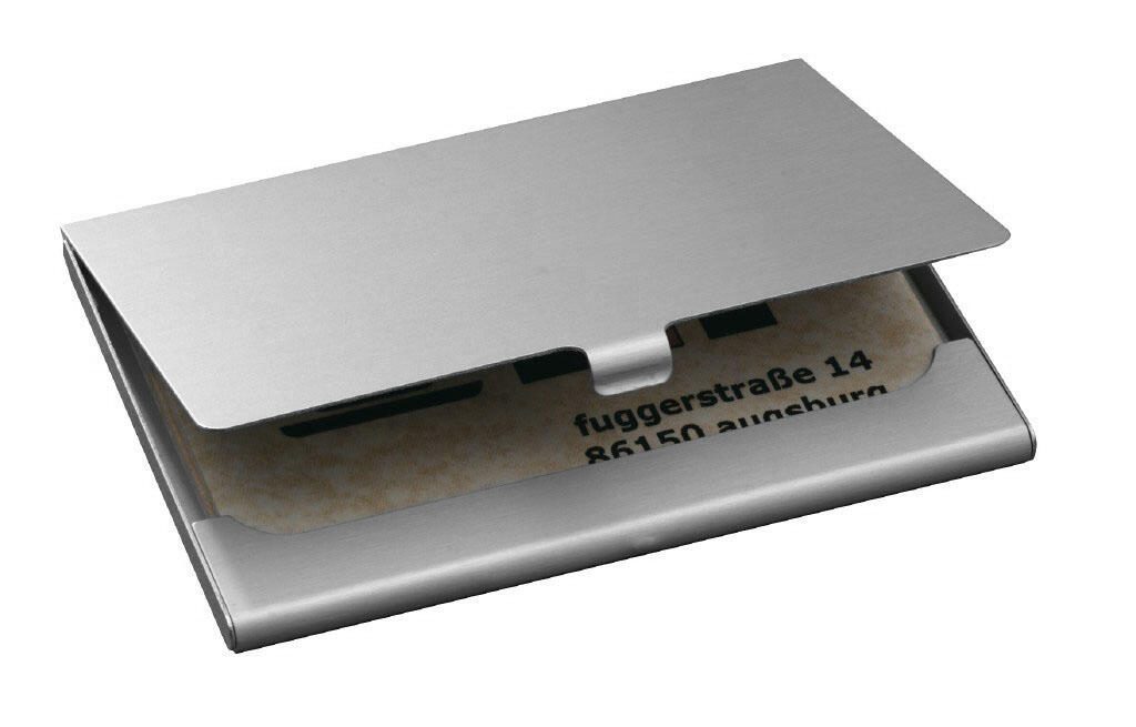SIGEL Visitenkartenetui 92 x 5 x 63 mm silber