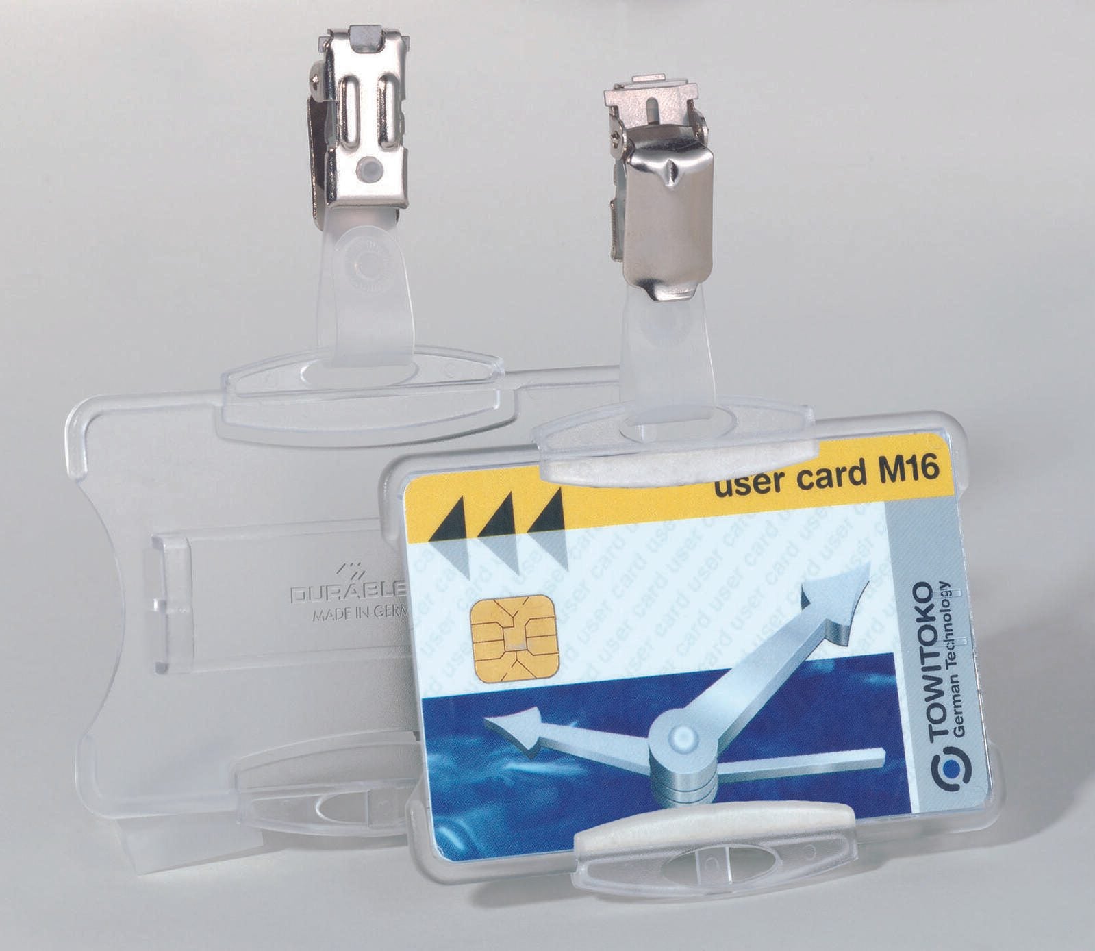 DURABLE Namensschilder transparent 8.5 cm x 5.4 cm