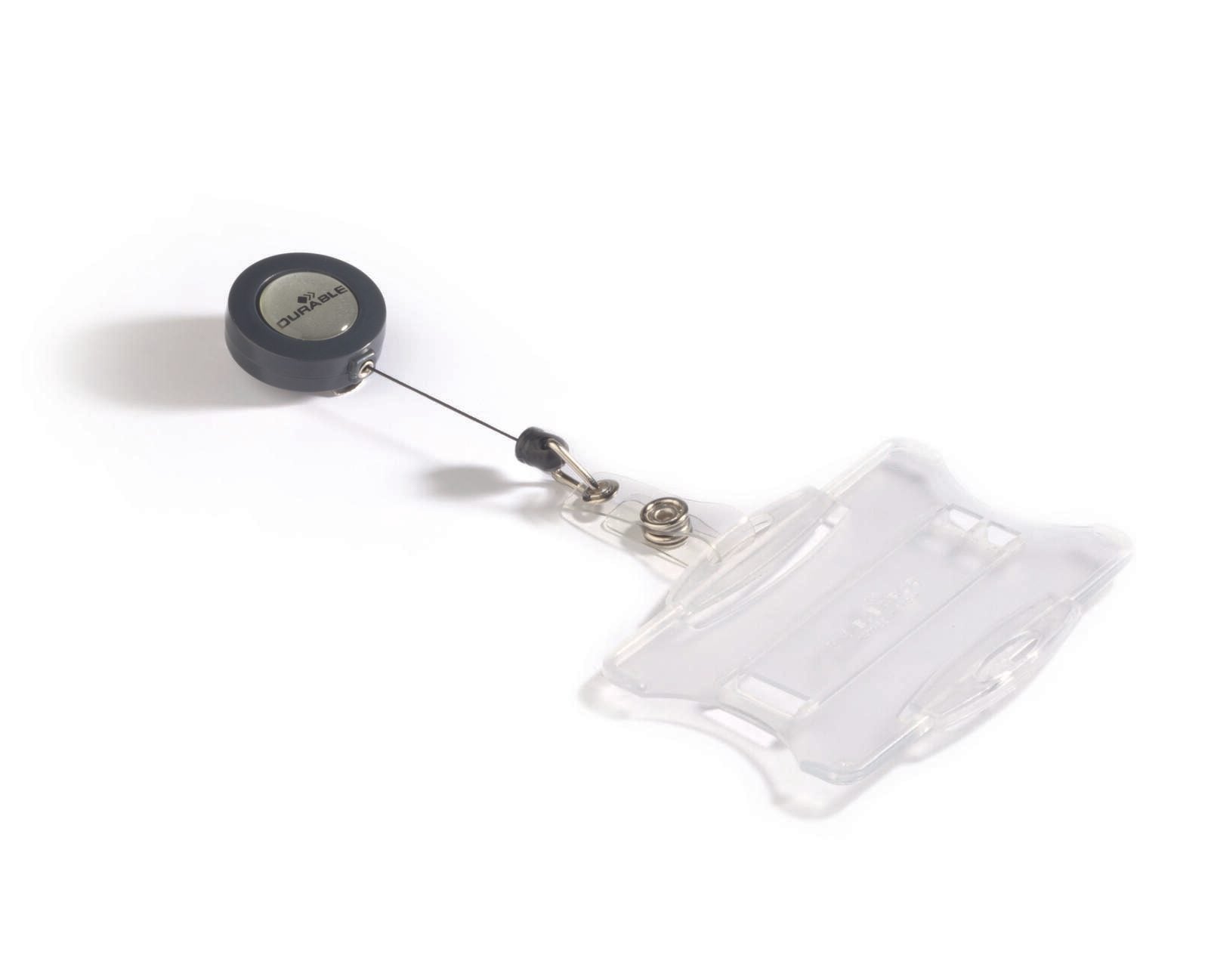 DURABLE Namensschilder transparent 8.5 cm x 5.4 cm