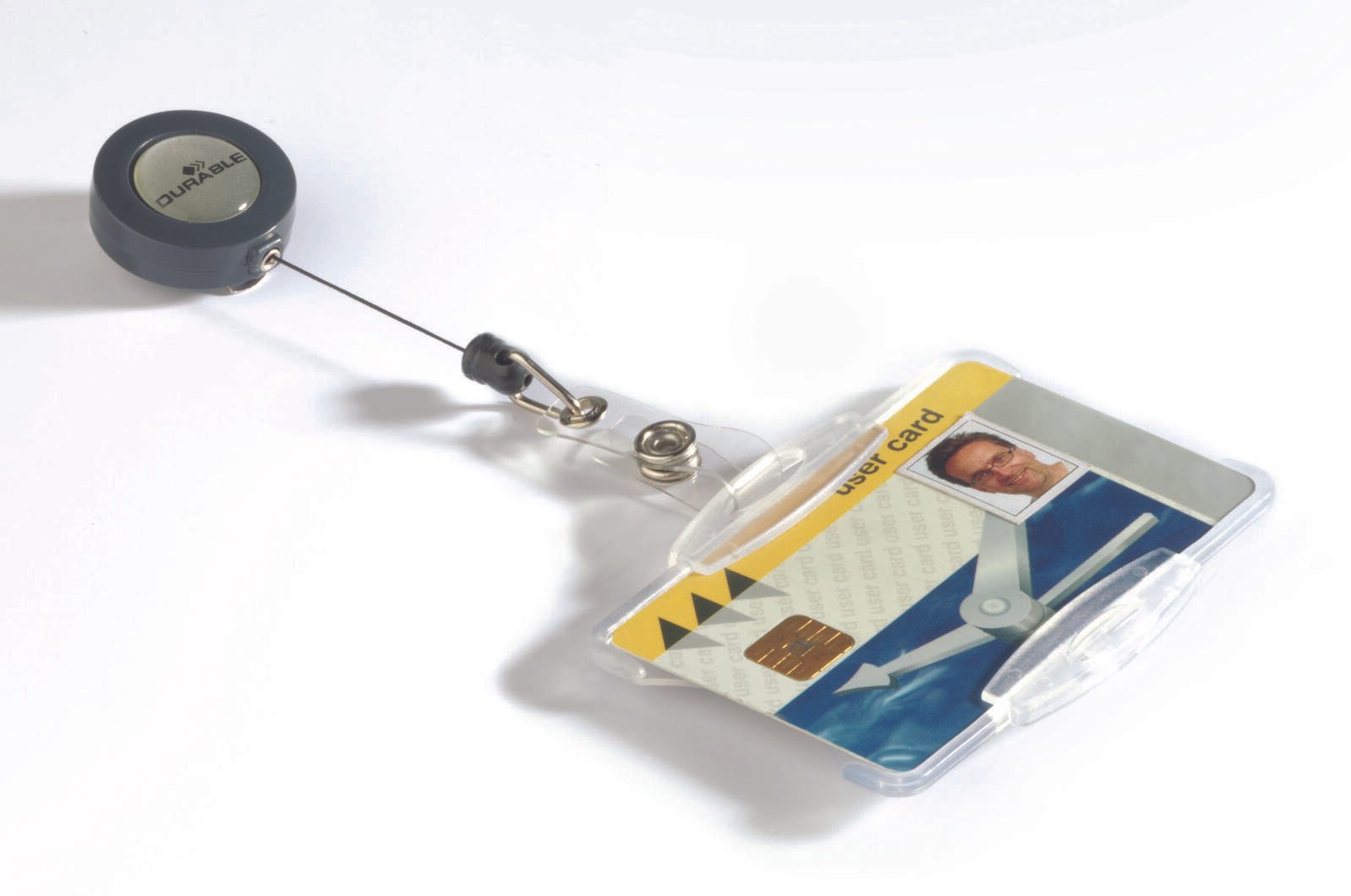 DURABLE Namensschilder transparent 8.5 cm x 5.4 cm