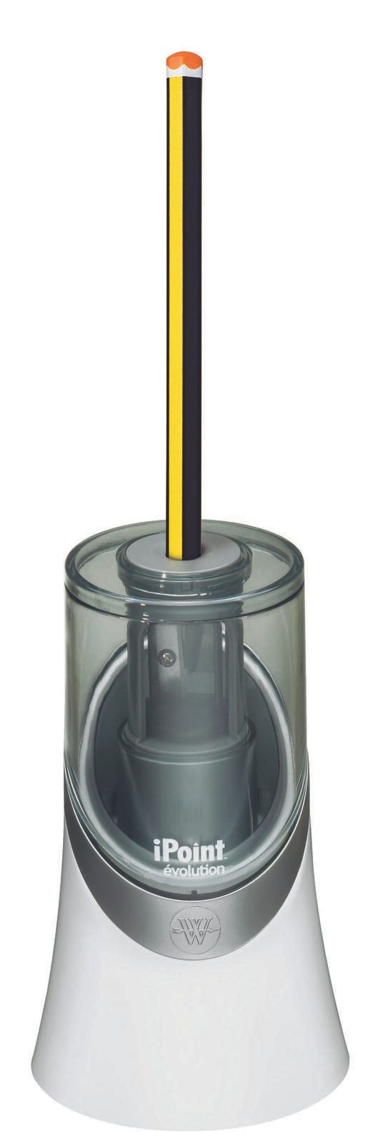 WESTCOTT elektrischer Anspitzer weiß/transparent