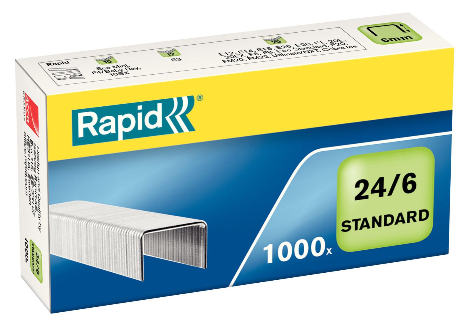 Rapid Heftklammern 12.8 mm 24/6