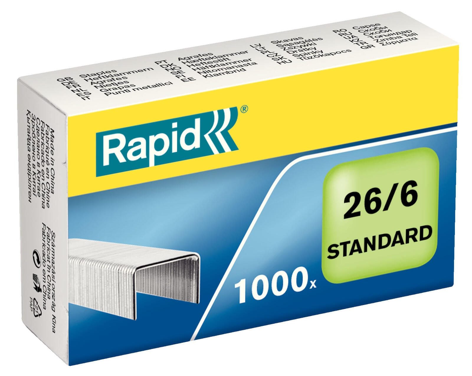 Rapid Heftklammern 12.8 mm 26/6