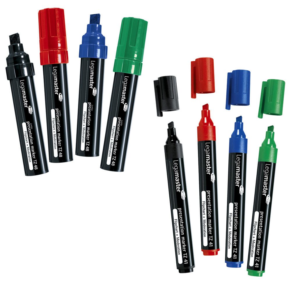 Legamaster TZ 41 Flipchart-Marker 2.0 - 5.0 mm Schwarz