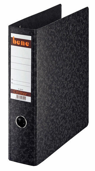 bene Doppelordner 2x A5 quer Karton schwarz
