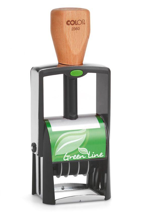COLOP Datumstempel mit Text, individualisierbar 2360 Greenline ohne Logo