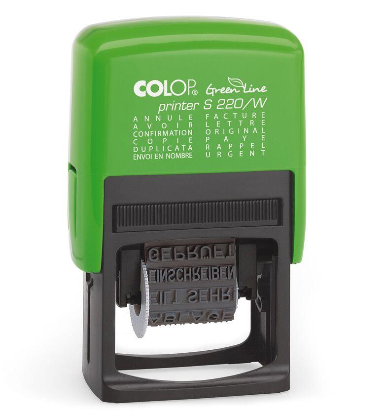 COLOP Textstempel Printer 220/W Greenlin grün