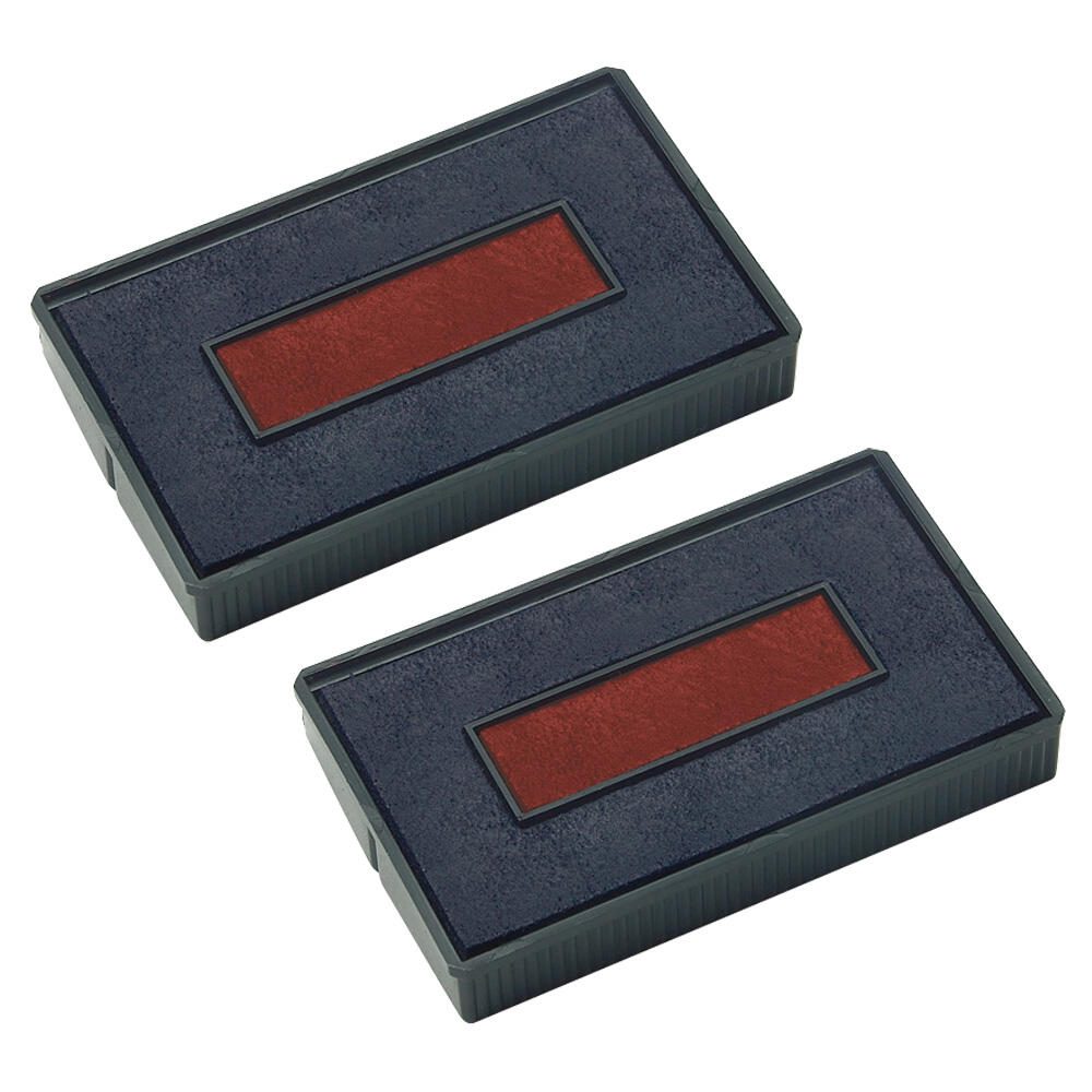 COLOP Ersatzstempelkissen 2,4 x 4,5 cm blau/rot