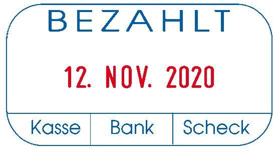 COLOP Datumstempel mit Text Printer 260/L2 'BEZAHLT'
