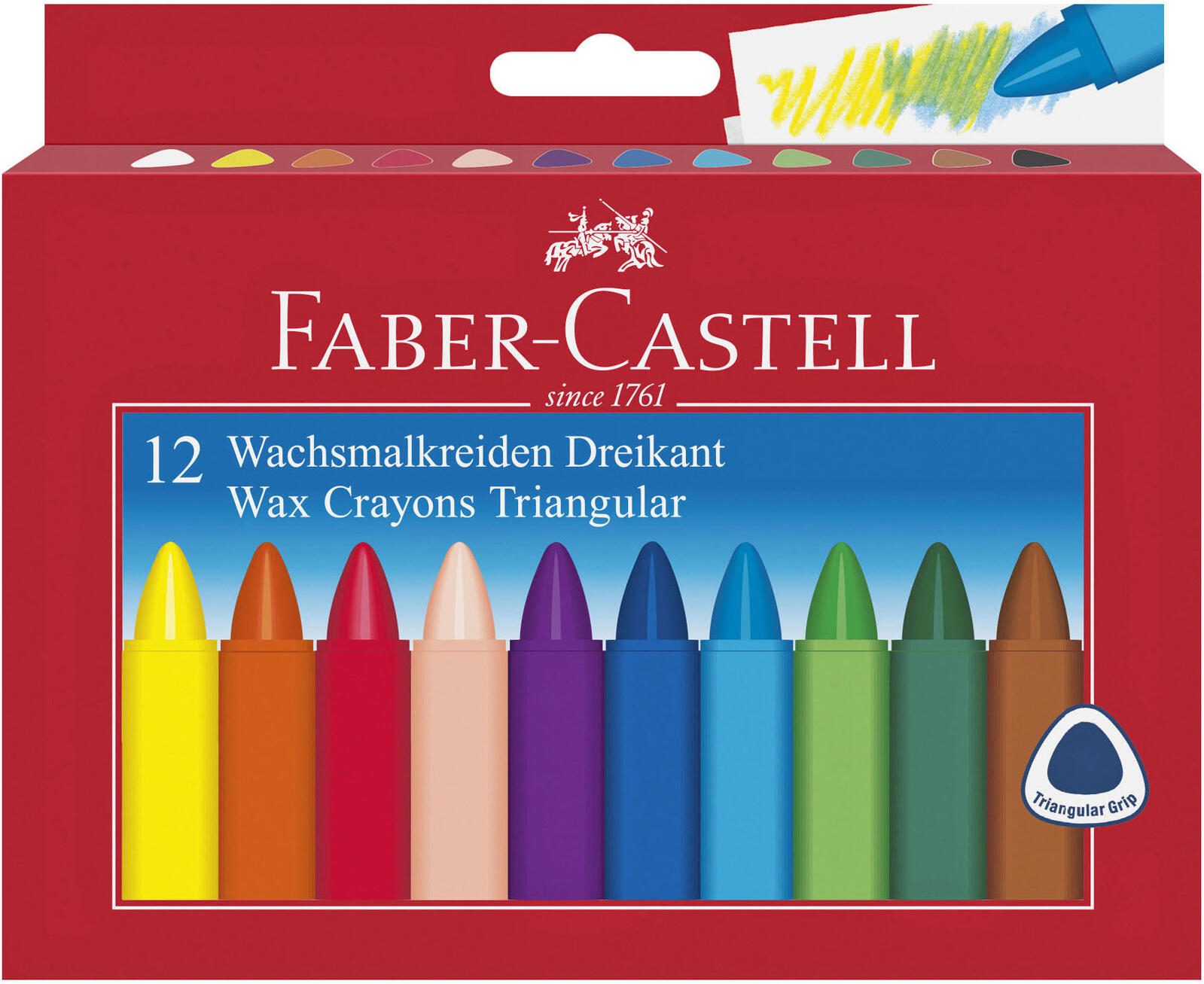 FABER-CASTELL Wachsmalstifte 12St.
