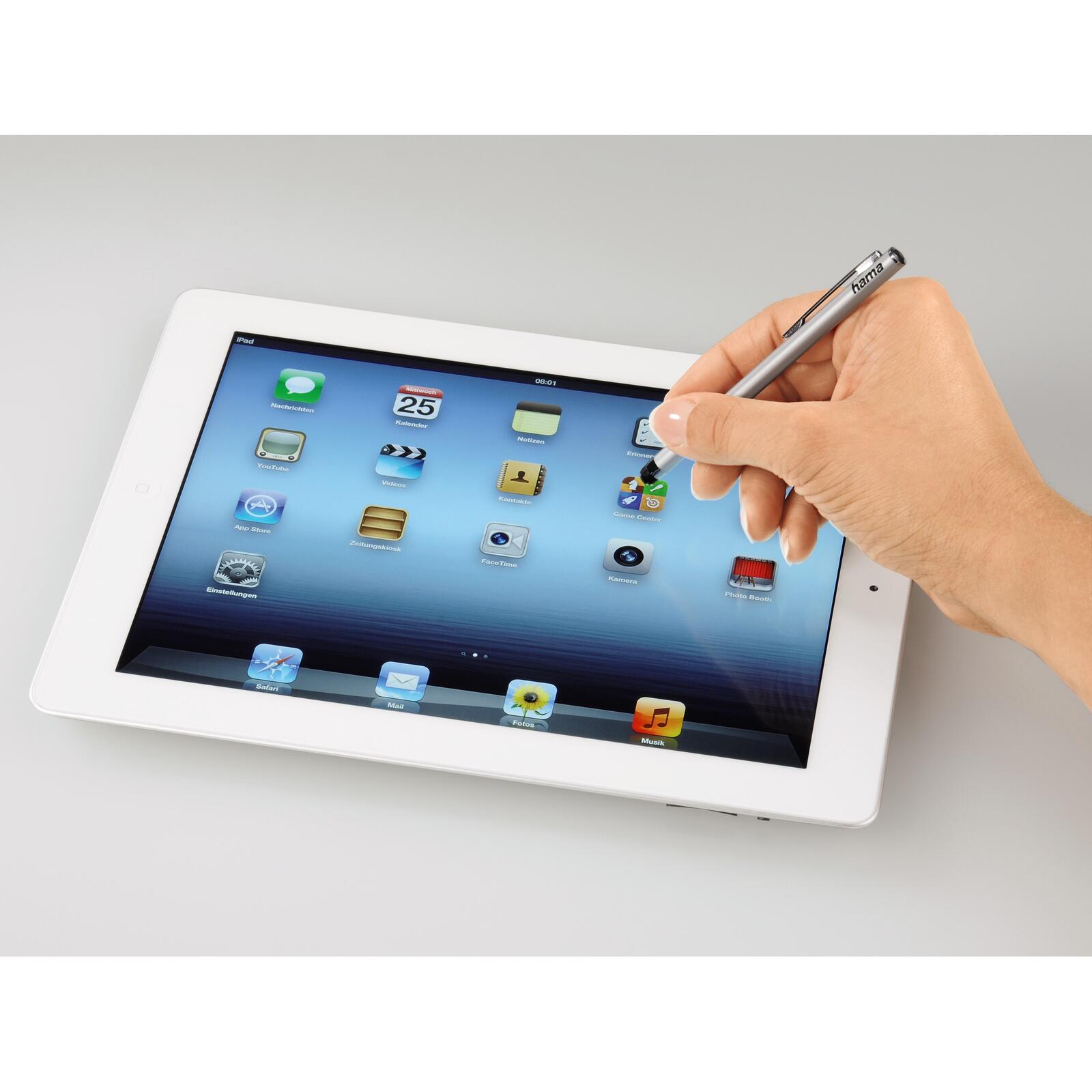 Hama Eingabestift Slim-Stylus silber