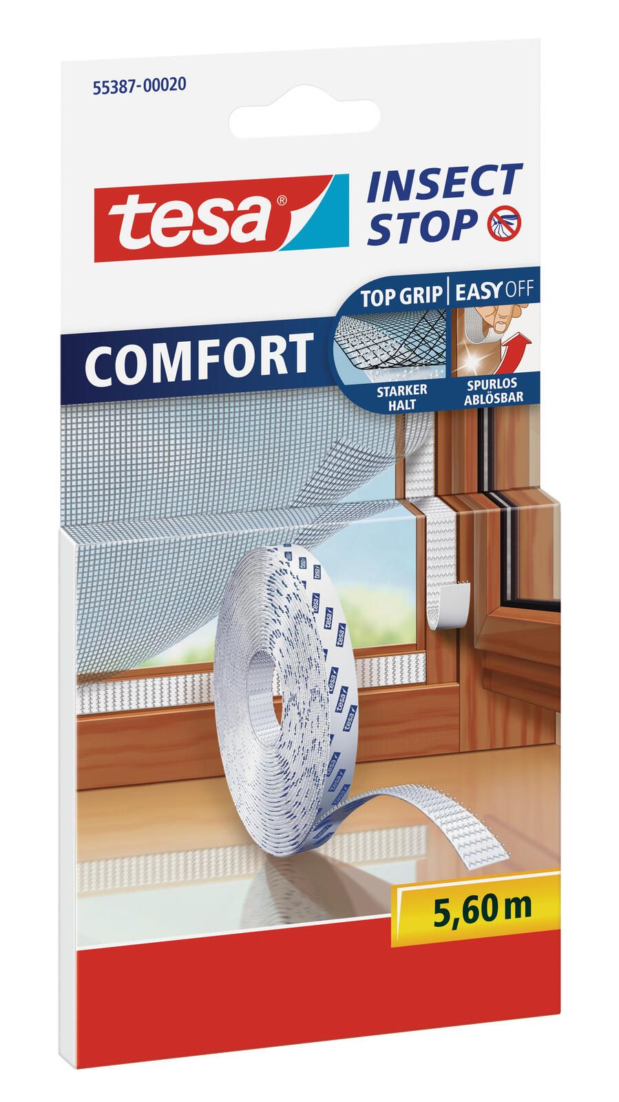 tesa COMFORT Klettband weiß
