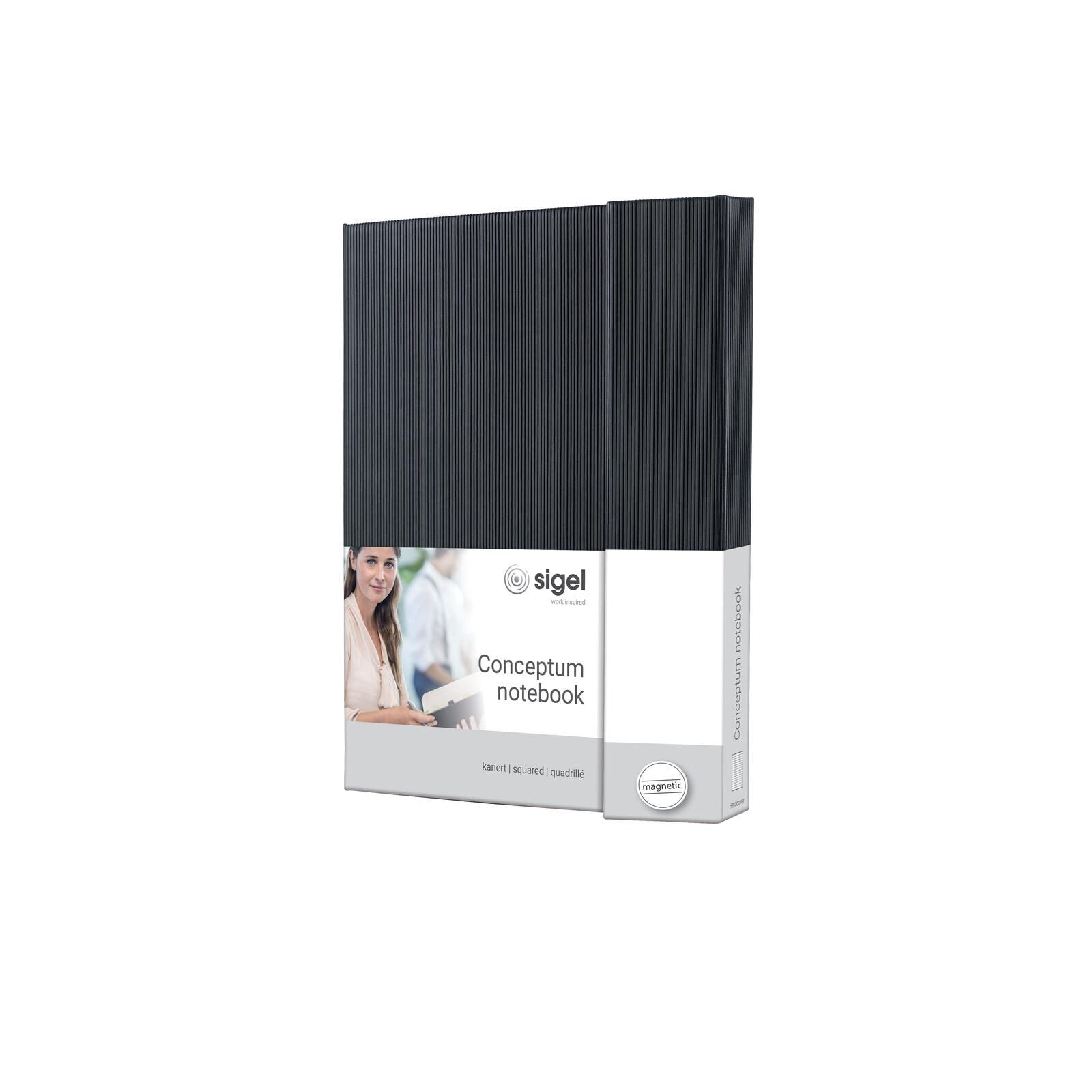 SIGEL Notizbuch ca. DIN A5 kariert, 194 Seiten