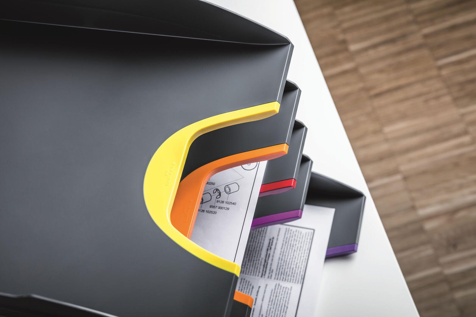 DURABLE Briefablagen DIN C4 dunkelgrau
