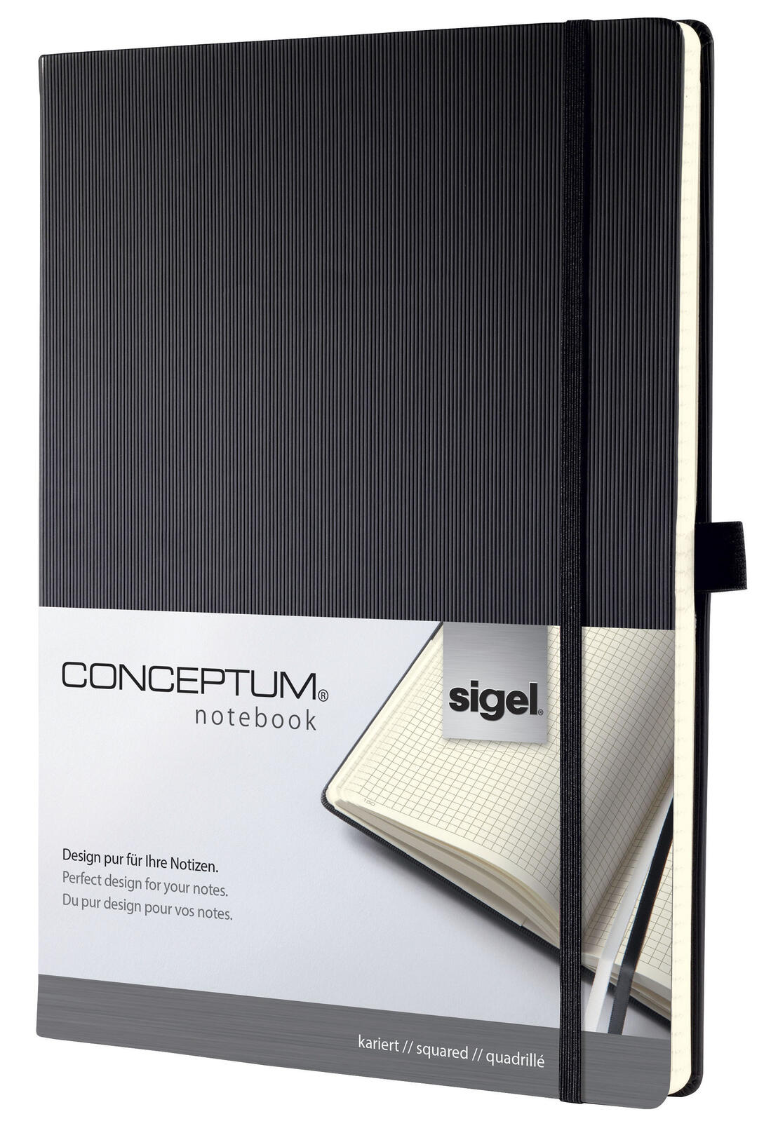 SIGEL Notizbuch ca. DIN A4 kariert, 194 Seiten