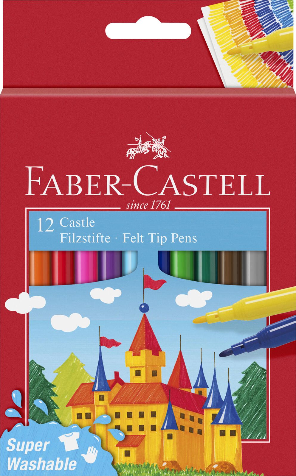 FABER-CASTELL Filzstifte Mehrfarbig 1.0 mm