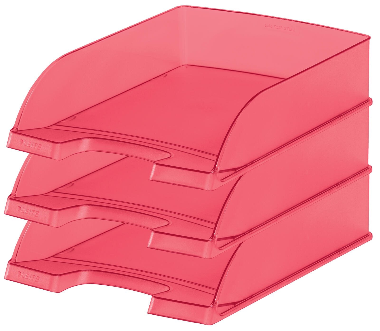 LEITZ Briefablage DIN A4 rot-transparent