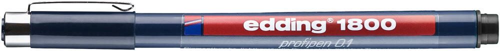 edding 1800 Fineliner 0.25 mm Schwarz