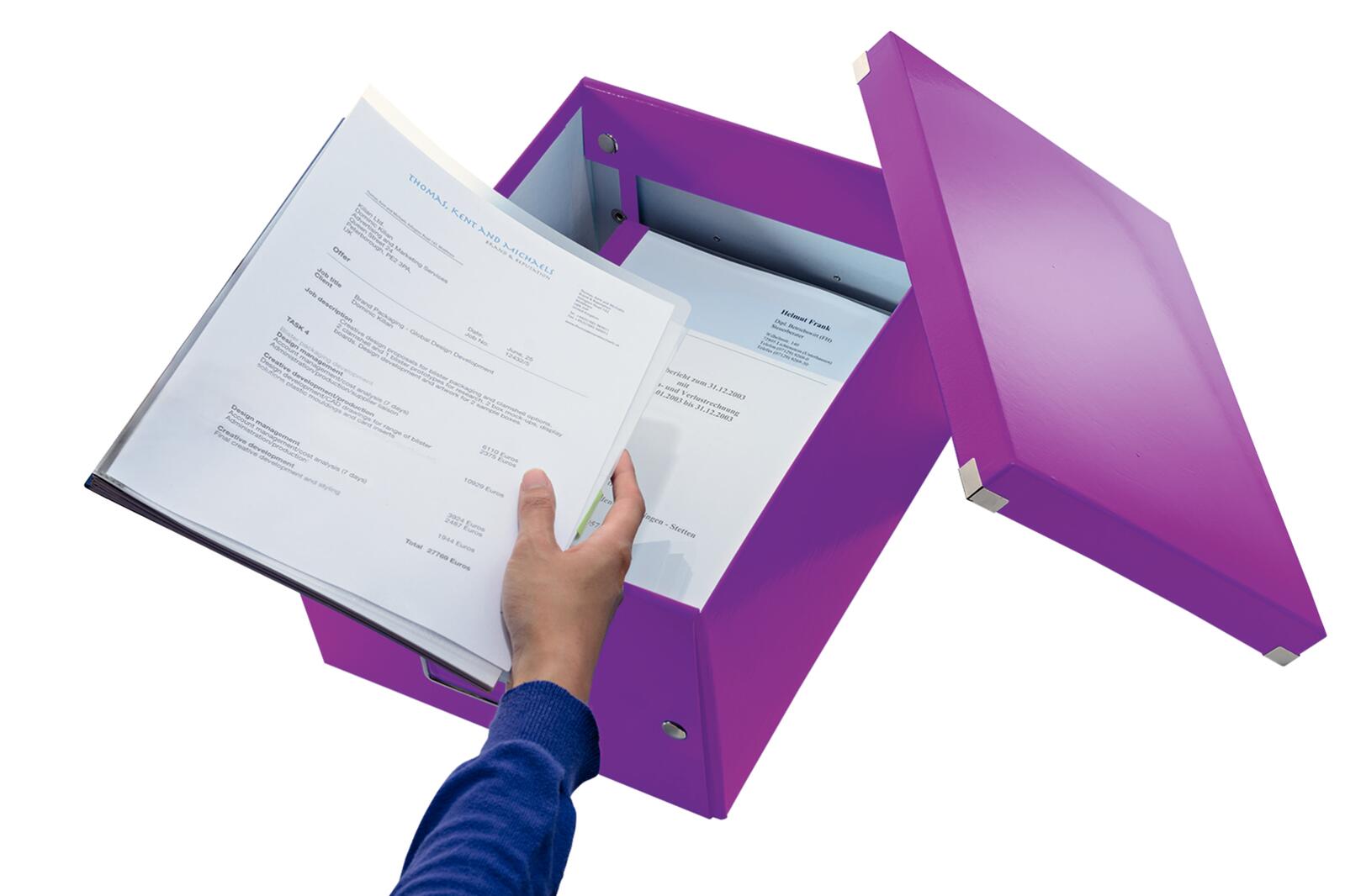 LEITZ Aufbewahrungsbox 16,7 l - 28,1 x 36,9 x 20,0 cm violett