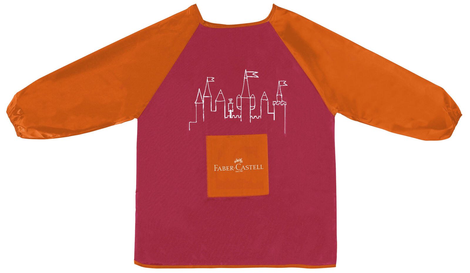 FABER-CASTELL unisex Kinder Malschürze rot/orange
