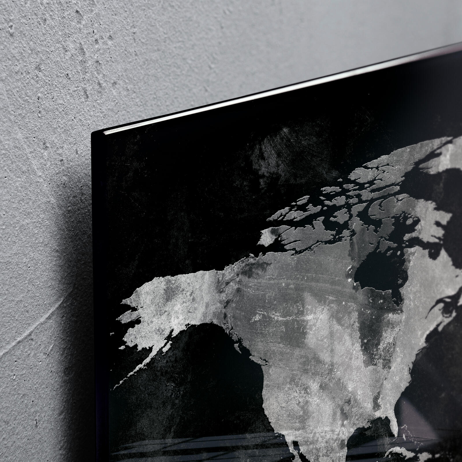SIGEL Glas-Magnettafel 91,0 x 46,0 cm World-Map
