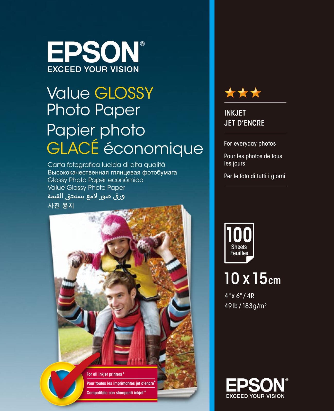 Epson Fotopapier Value Glossy 10,0 x 15,0 cm hochglänzend 183 g/m²