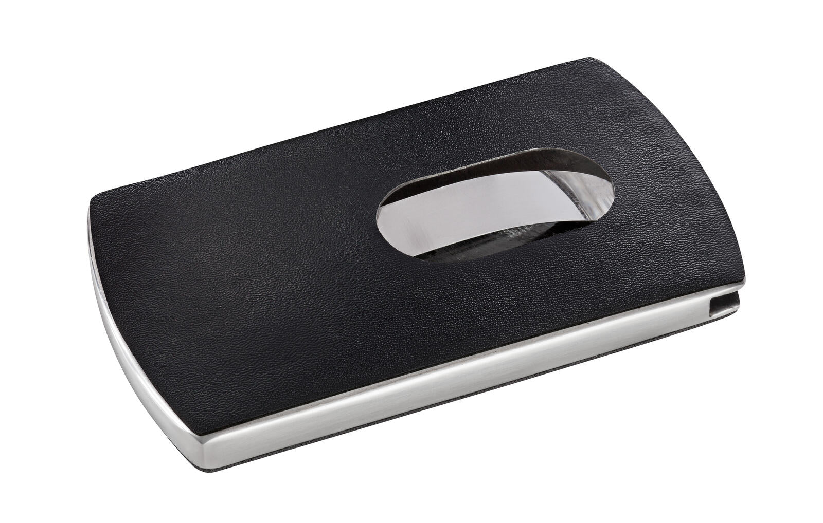 SIGEL Visitenkartenetui 101 x 13 x 60 mm schwarz/silber