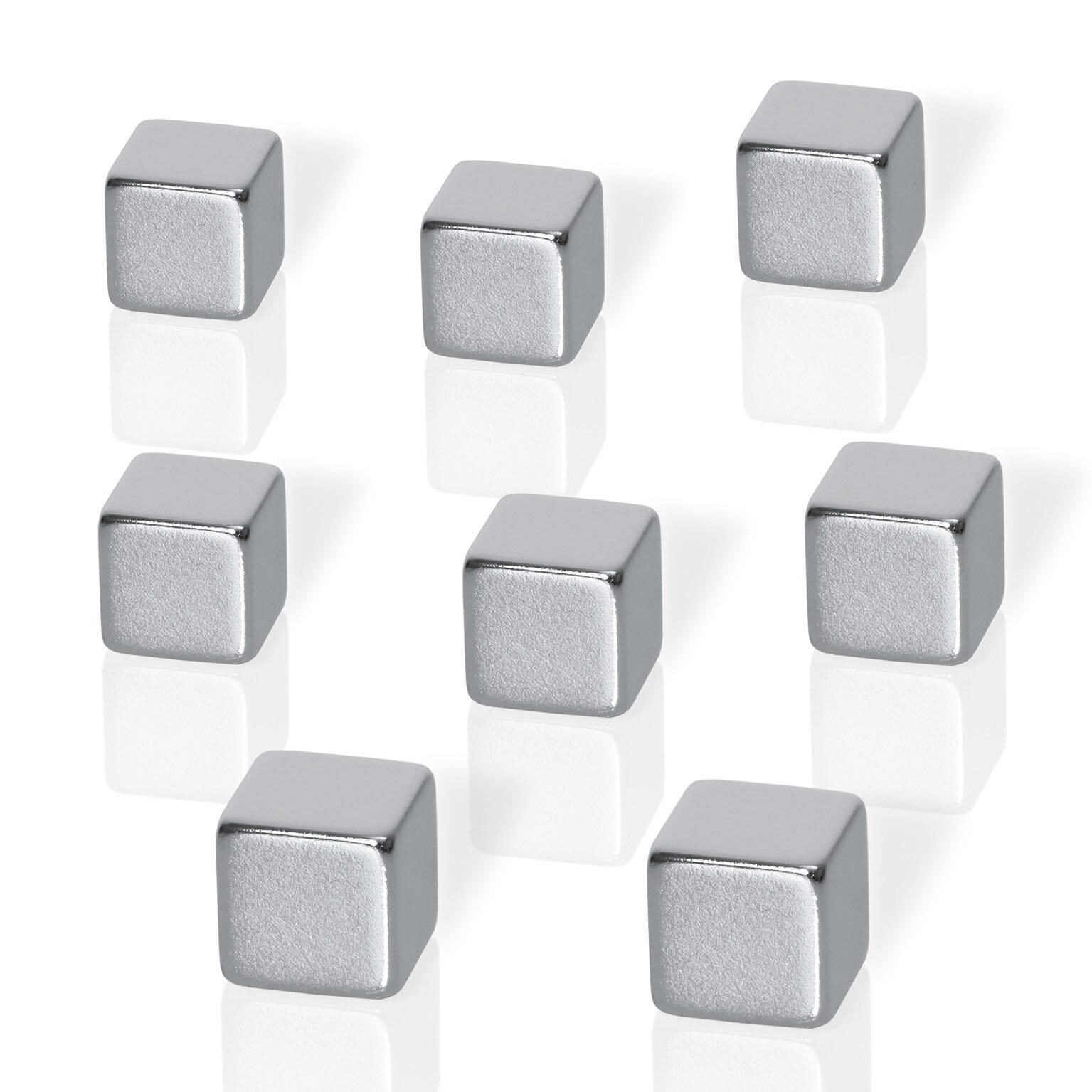 Be!Board® Magnete 1,0 x 1,0 x 1,0 silber