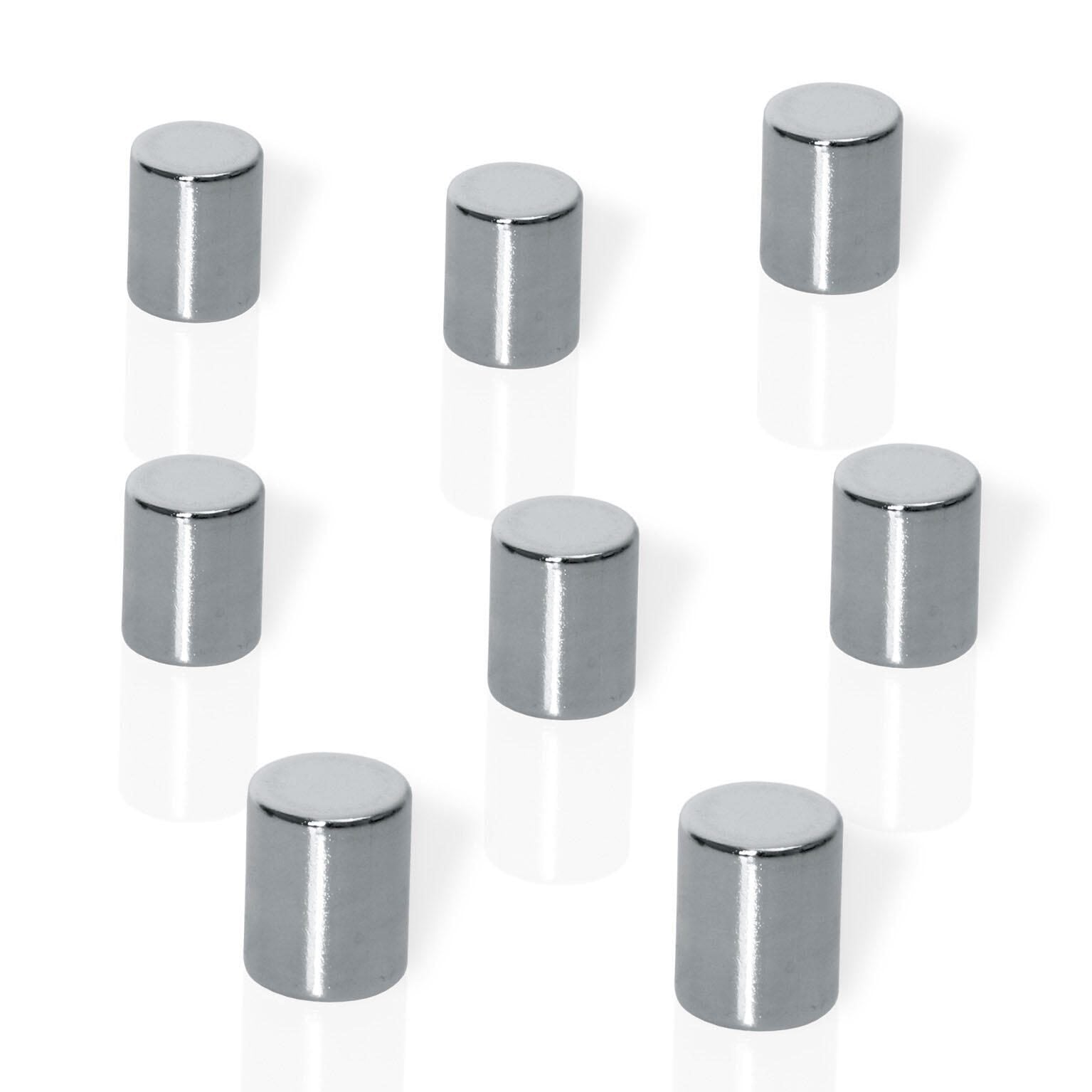 Be!Board® Magnete Ø 0,8 x 1,0 silber