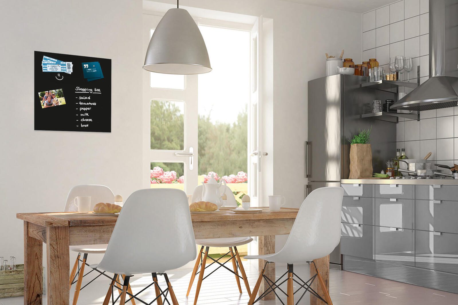 Be!Board® Glas-Magnettafel 45,0 x 45,0 cm schwarz