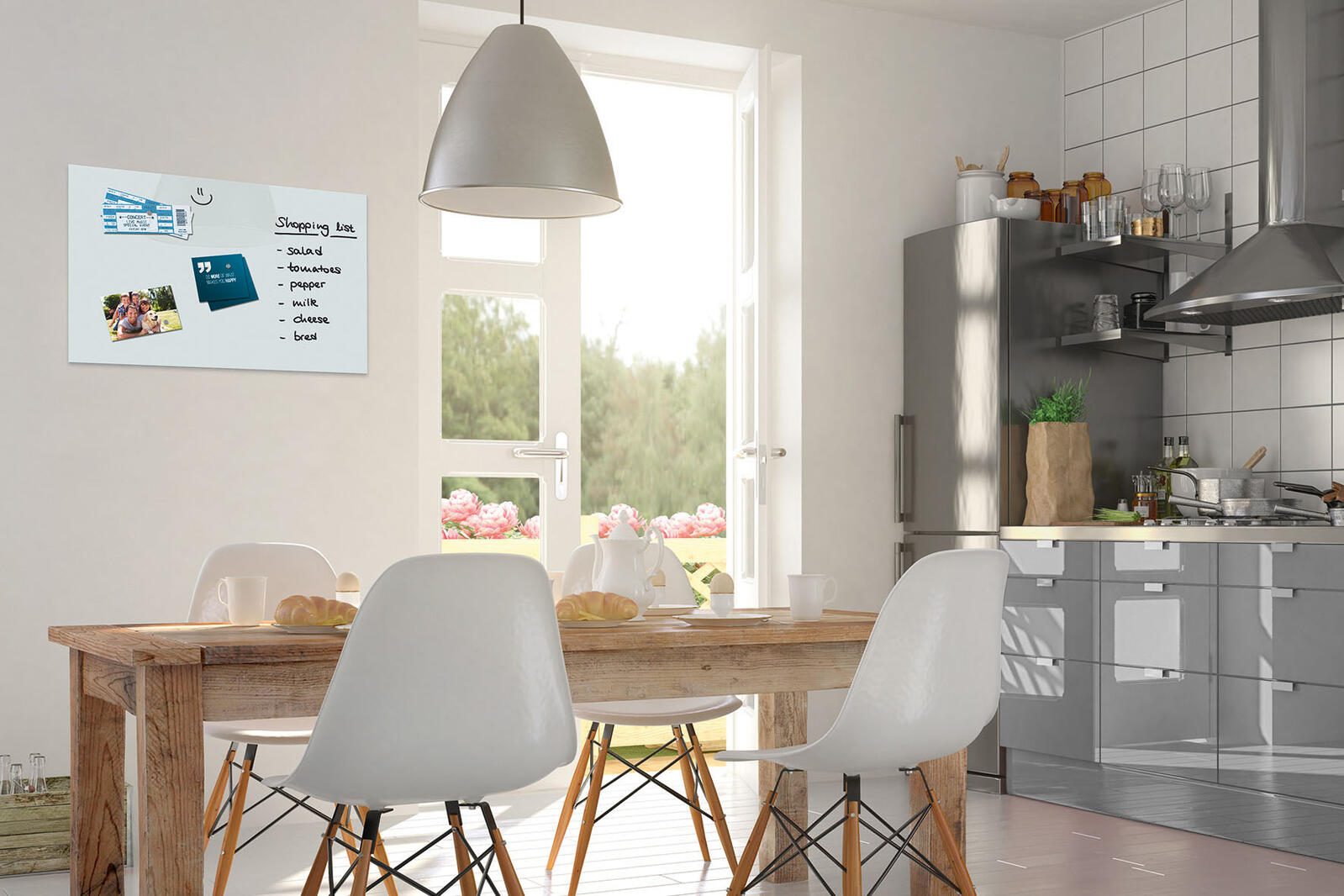 Be!Board® Glas-Magnettafel 60,0 x 40,0 cm weiß