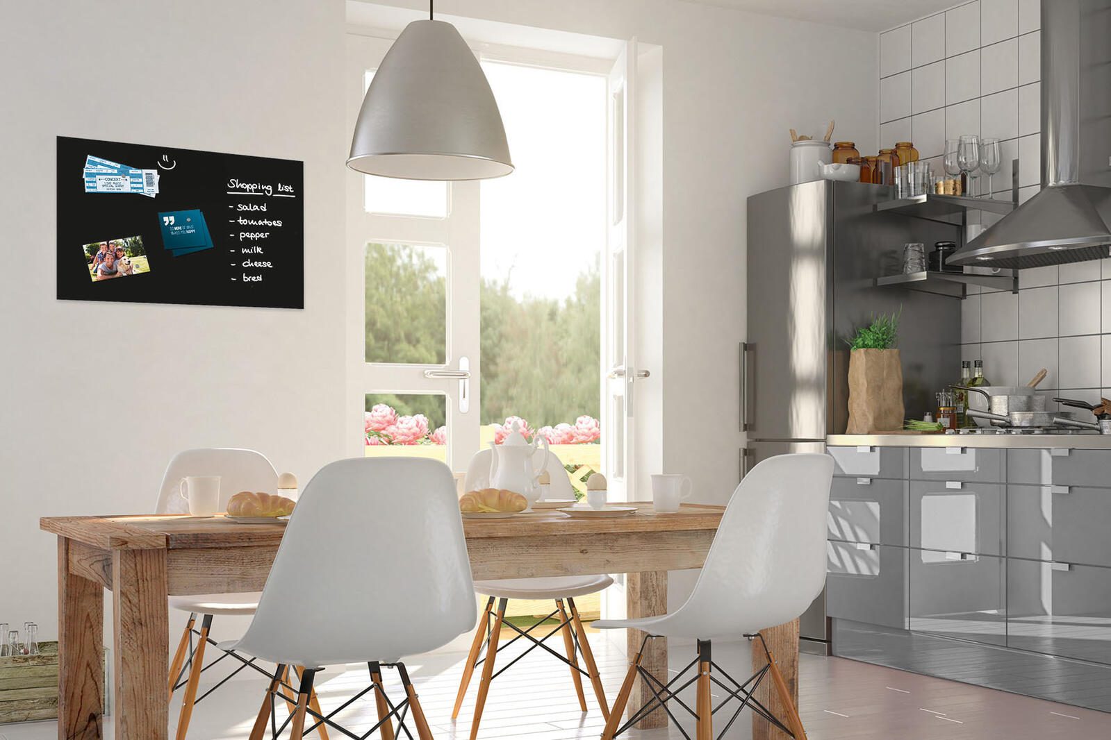 Be!Board® Glas-Magnettafel 60,0 x 40,0 cm schwarz