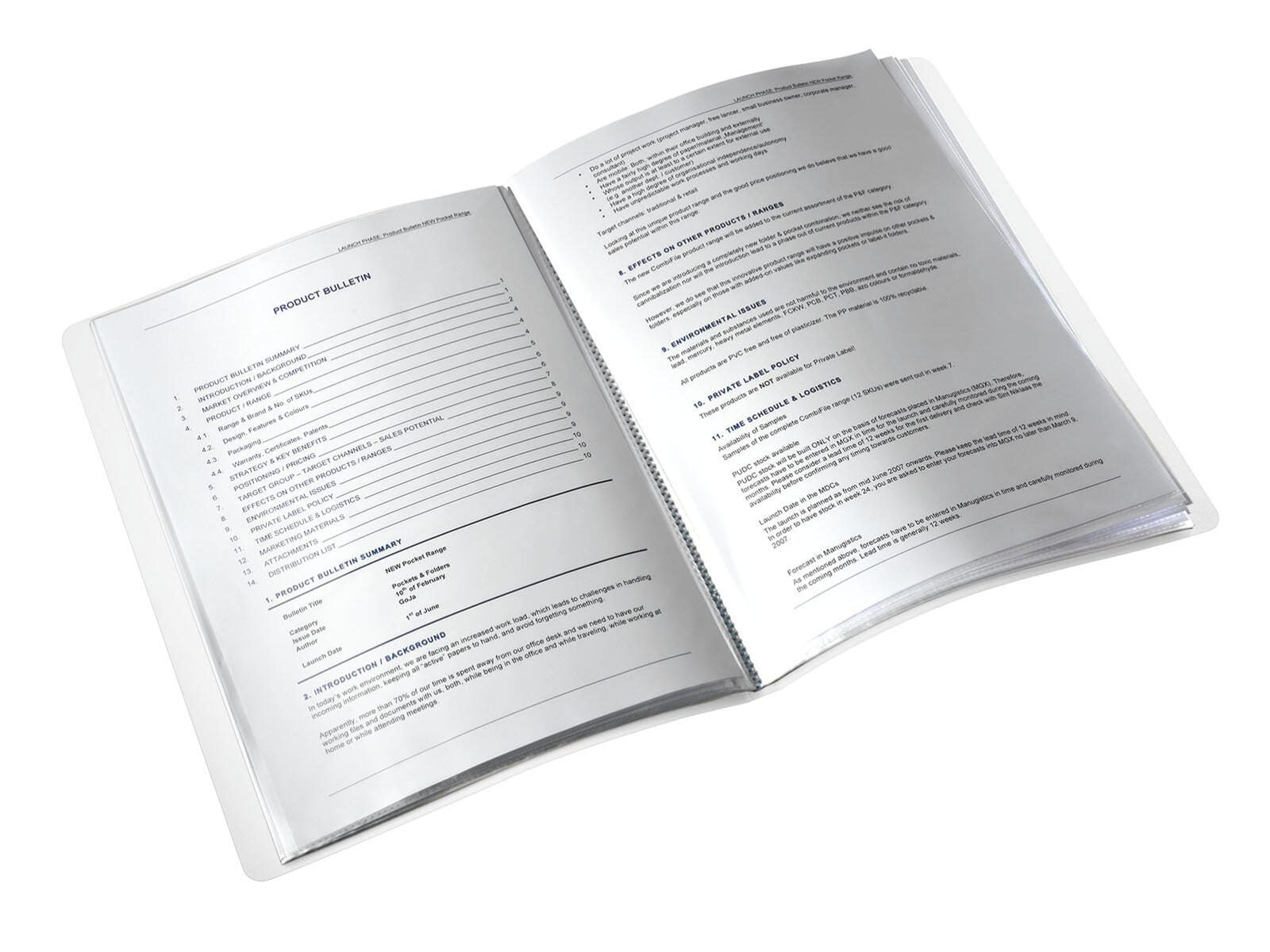 LEITZ Sichtbuch DIN A4 blau-metallic