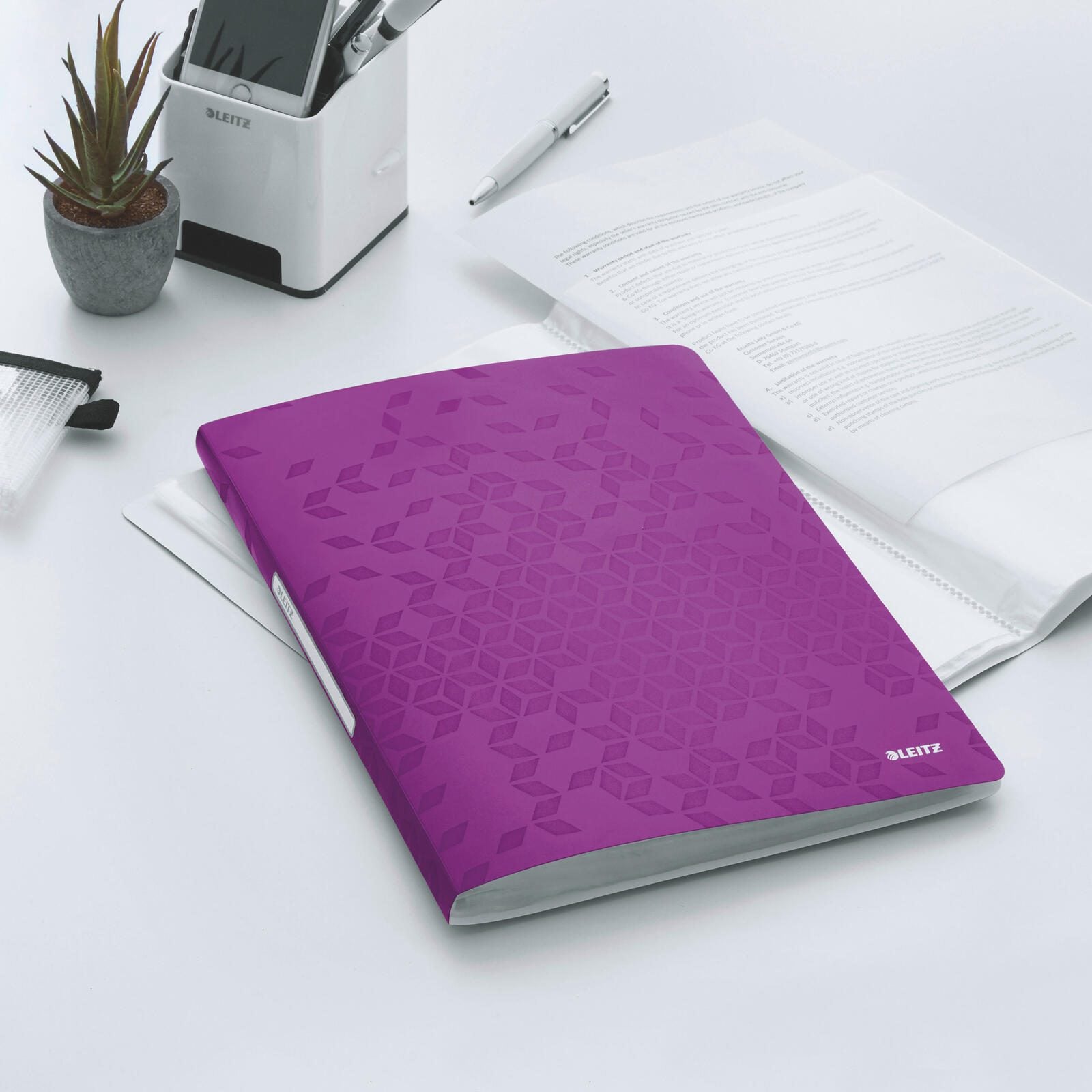 LEITZ Sichtbuch DIN A4 violett-metallic