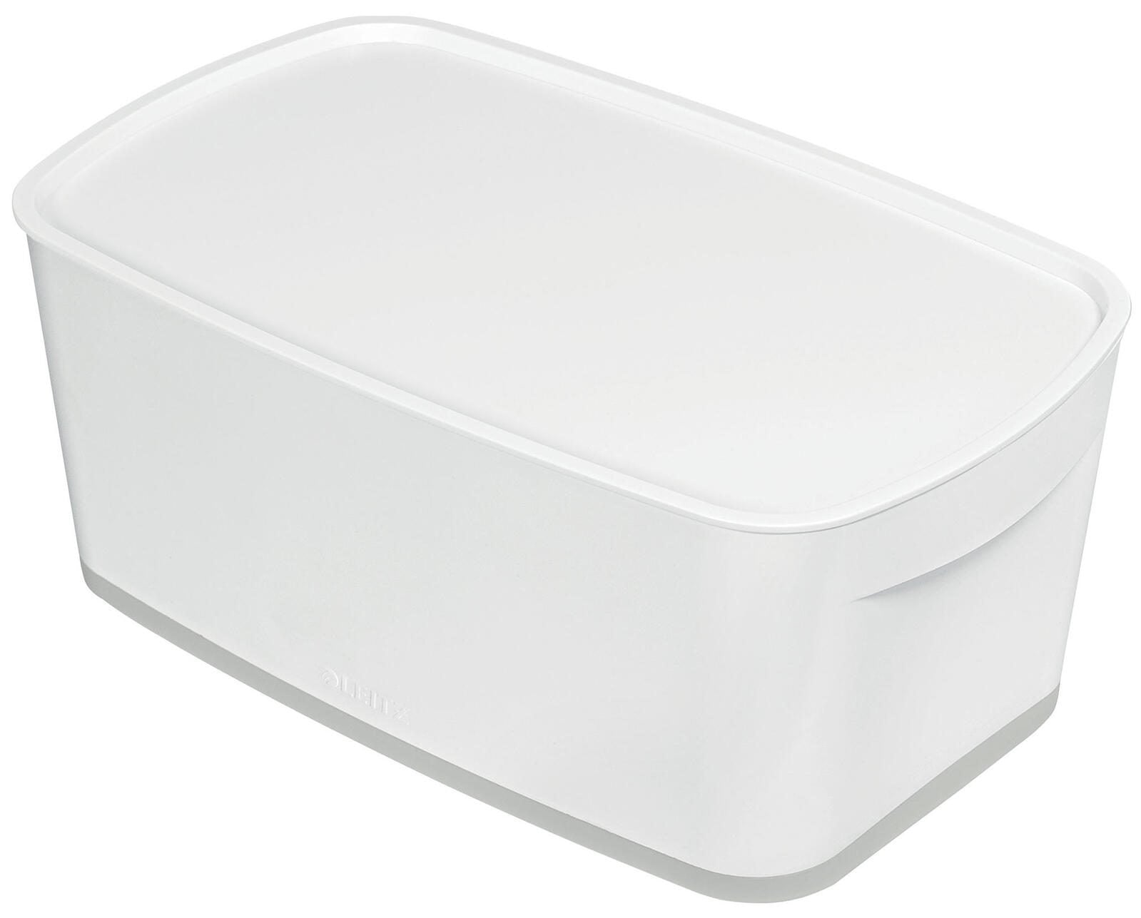 LEITZ Aufbewahrungsbox 5,0 l - 31,8 x 19,1 x 12,8 cm perlweiß/grau