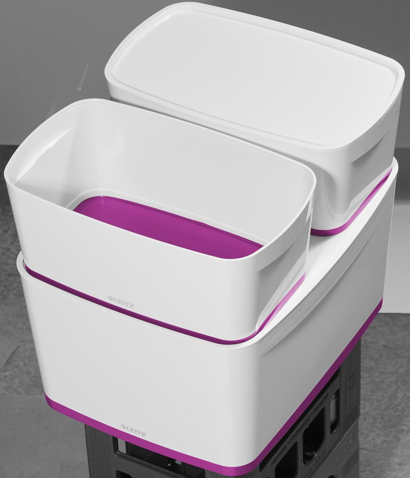LEITZ Aufbewahrungsbox 18,0 l - 38,5 x 31,8 x 19,8 cm perlweiß/pink